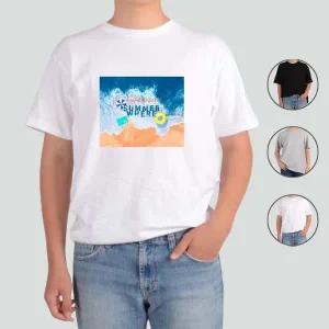 애쉬오트밀 반팔티 여름휴가 해변놀이 핫썸머 SS 아동반팔티
