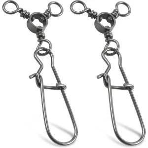 아골 낚시 3방향 스위블 스냅 30개 T턴 트리플 크로스 라인 듀오 락 루어 커넥터 낚시용품 트롤링 메기 장