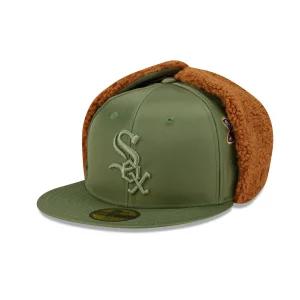 [해외] 1196415 뉴에라 모자 MLB Alpha Industries x [시카고 화이트삭스] Olive Green Dog Ear 59FIFTY Ha