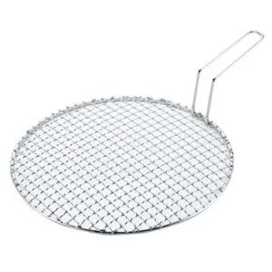 석쇠불판 식당 손잡이 숯불 석쇠 업소고기 고기석쇠 원형 스텐 캠핑 바베큐