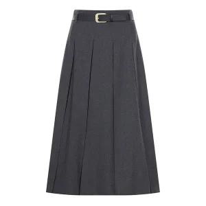 [케네스레이디](광주신세계)[BYLYNN][케네스레이디]너드스컷 플리츠 벨트 스커트 EWSKOK0400