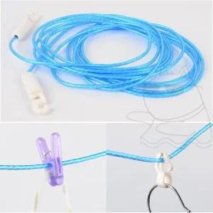 옥상 빨랫줄 캠핑용 빨래줄 마당 정리용 실내외 사용 옥상 코팅 베란다 마당