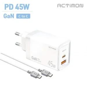 고품질 45W 가정용 충전기 C+USB 초고속 지원 PD to 후니케이 (WD97E01)
