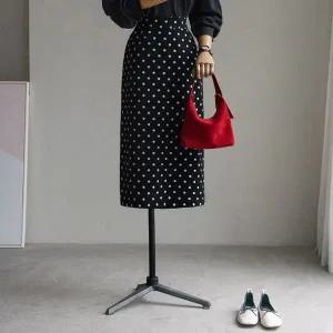 (안나앤플러스) 알리 도트 스커트[스커트DZN75] 빅사이즈