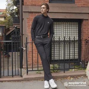 [애플라인드] 남성 기모 본딩 팬츠 (블랙)_MA23-PT401