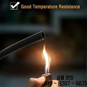 블랙 식품 등급 실리콘 고무 호스 내경 0.5 1 2 3 4 6 7 8 9 mm 부드럽고 유연한 튜브 워터