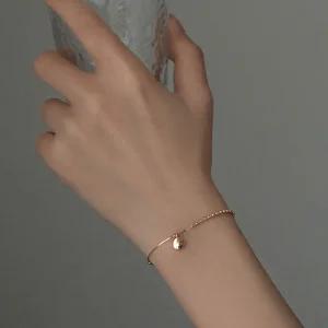 실버925 여친 선물 은팔찌 실버 볼 깔끔한 팔찌 여자은팔찌 은팔찌