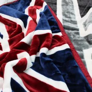 밍크 담요 대형 150×200 두꺼운 양면 블랭킷 겨울 이불 쇼파 캠핑 유니언잭