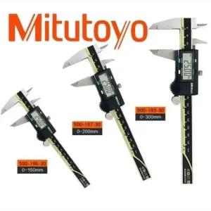 Mitutoyo 버니어캘리퍼스 디지털 캘리퍼스 LCD 버니어 150mm 6인치 500-196-20 200mm 300mm 측정 스틸