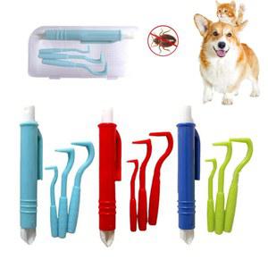 4PCS 애완 동물 제거 키트 진드기 클립 족집게 도구 리무버 벼룩 방지