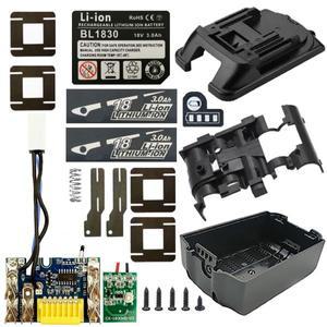 BL1860B 리튬 이온 배터리 케이스 박스 충전 보호 회로 기판 PCBA Makita호환  18V 라벨 LED 표시기