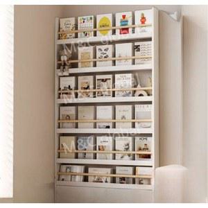 철제책장 책꽂이 책장 책상옆 거실 좁은 이동식 수납장 정리