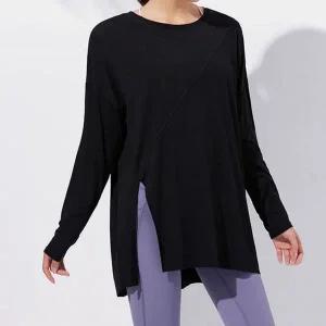 필라테스 긴팔 티셔츠 루즈핏 커버업 레이어드 운동복