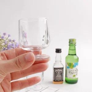 소주잔 특이한 디자인 미니 술잔 4P 소주잔 소주컵 고블렛유리 미니소주잔