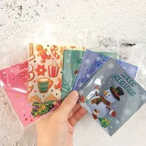 크리스마스 선물봉투 100장 선물 간식 포장지 크리스마스선물 단체선물