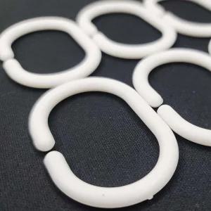 플라스틱 화이트 커튼고리 C형 커튼링 커튼부자재 커튼레일 c형커튼링