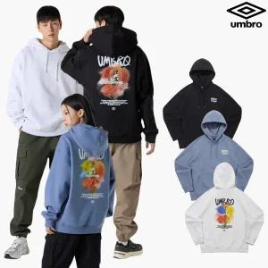 [엄브로] 기모 로즈 그래픽 후드 티셔츠 UQ421CHDO3