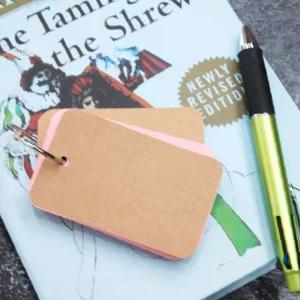 암기카드 영단어장 단어공부 암기 메모장 크라프트지