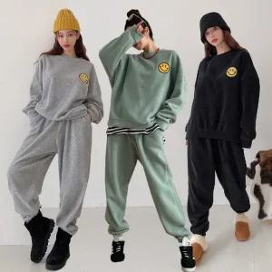 여성 겨울 99까지 양기모 후리스 맨투맨 조거팬츠 트레이닝 세트 플리스 츄리닝 PST0170S 빅사이즈 루즈핏