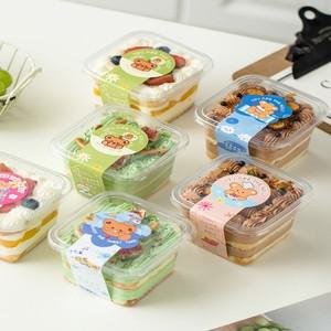 일회용 사각형 티라미수 상자 투명 디저트 포장 무스 다층 크림 과일 케이크 주방 베이킹 용품