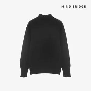 (택가 69,900)마인드브릿지 울100홀가먼트오버핏터틀넥니트 MYKT7210