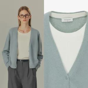 (택가 129,000)마인드브릿지 가디건레이어드니트 MYKT72A2