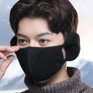 얼굴 스포츠 마스크 운동 대 귀마개 겨울 면 방한 두꺼운 일체형