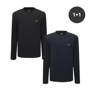 [K2] 남성 2PACK 긴팔 기본 라운드 티셔츠_GMU25281