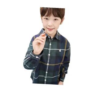 빈폴 BEANPOLE KIDS [Essential] 헤릿체크 셔츠 그린 (BI5864UE2M) BI5864UE2M 504861
