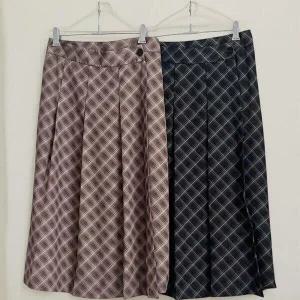 아트박스/신상오픈런 여성 체크 플리츠 롱 스커트 빅사이즈 랩치마