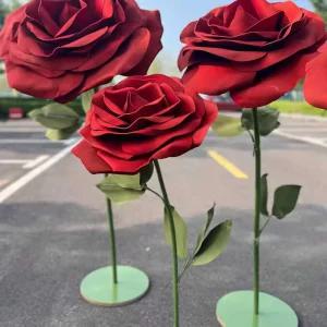 장미꽃 대형 조화 공원 조경 조형물 웨딩홀 웨딩 로즈 인조