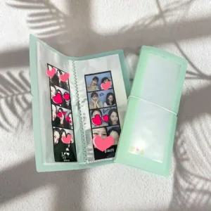 네컷 사진앨범 핑크 색상 소중한 추억 기록하기 포토북 아기 혼자 있는 날 기념앨범