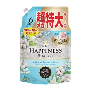 레노아 해피니스 유메 후와 터치 섬유유연제 대용량 리필용 코튼은방울꽃, 1.9L,