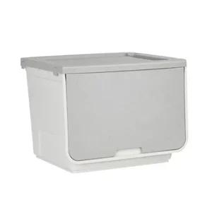 이사 정리함 쿨그레이 수납 박스 소품 정리 큐브 1개 458x391x353mm 자재