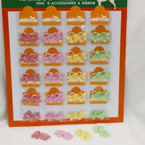 코코아허니 701G 샤인 나비 밴드 1판 20개입헤어고무줄 머리 강아지 애견 애완견