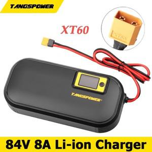 스마트 리튬 배터리 충전기 20 시리즈용 72 볼트 이온 고속 XT60 커넥터 LCD 디스플레이 하이 퀄리티 84V 8