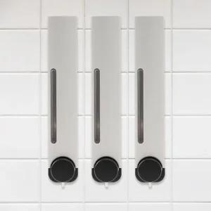 벽걸이 비누 디스펜서 350ml 화이트 물비누 용기 샴푸디스펜서 린스디스펜서