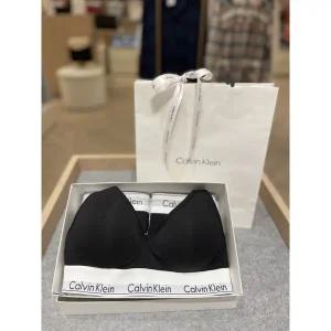 [Calvin Klein Underwear](타임스퀘어점패션관)(선물포장) 모던 코튼 스쿱백 브라렛+2PK 드로즈 커플 SE...