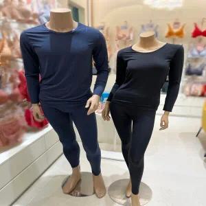 트라이엄프(TEMES915DNY TEWES915BK)마이크로 모달 9부 남여 커플 동내의 세트