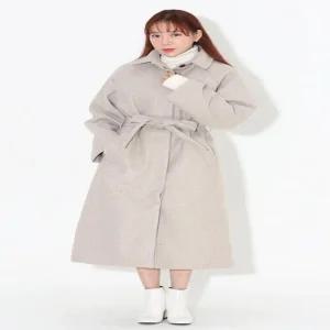 벨트롱코트 케일푸 베이직 모직 오버핏