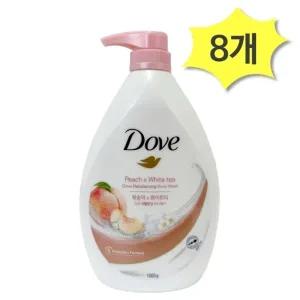 도브 화이트피치 리밸런싱 바디워시 대용량 천ml x 8개 복숭아향 저자극