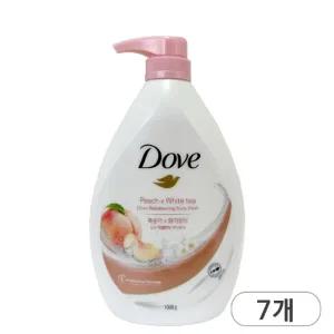 도브 화이트피치 리밸런싱 바디워시 대용량 천ml x 7개 복숭아향 저자극