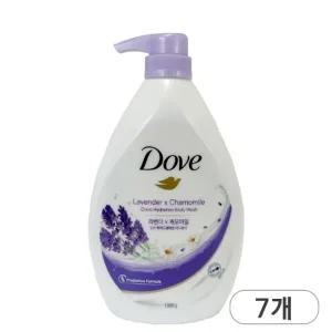 도브 라벤더 하이드레이션 바디워시 대용량 천ml x 7개 라벤더향 저자극