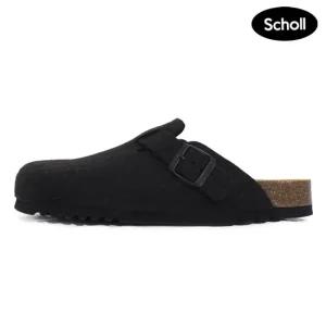 숄 펠트 소재 코르크 크로그 블랙 샌들 (HH49K1C515)