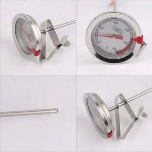 전문 요리 온도계 250mm 스틸 튀김 온도 측정기 조리용