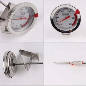 전문 식당용 온도계 150mm 위생적 온도 측정기 음식 조리용
