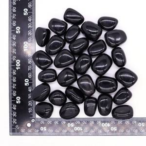 천연 블랙 흑요석 크리스탈 보석 수집품 거친 바위 미네랄 표본 치유 돌 장식 물고기 탱크 선물