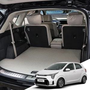 더뉴 모닝 JA 본투로드 하이브 가죽 퀼팅 자동차 트렁크매트 전차종 호환 바닥만