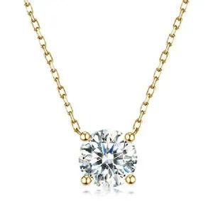 [NS홈쇼핑](빅)네클리애 모이사 4프롱 목걸이(골드 2ct)[35518308]