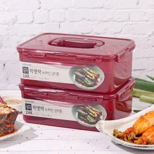 락앤락 김치통의정석 뉴 와인 김치통 원핸들 2.6L 1+1 HPL826WN